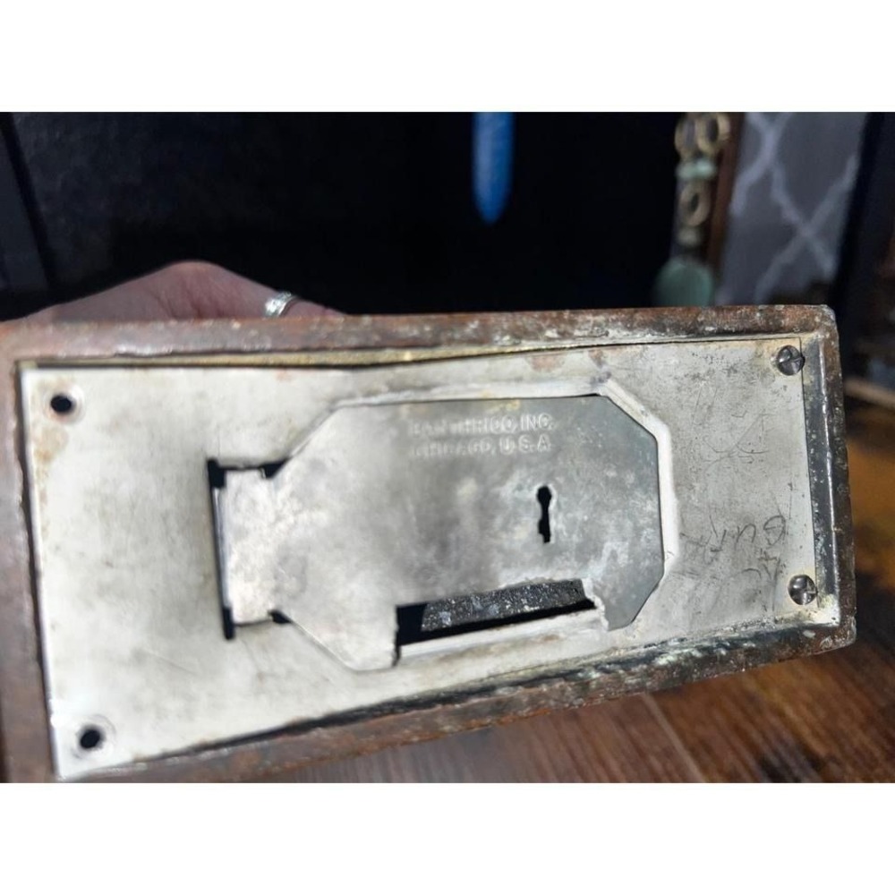 Banthrico Vintage Buffalo Coin Bank 1st National Bank of Greybull Bronze Metal - Picture 4 of 5